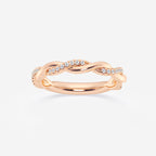 GWA144 - product video for 1/8 ctw Round Lab Grown Diamond Twist Wedding Band