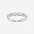 GWA145 - 1 1/2 ctw Emerald Lab Grown Diamond Floating Anniversary Band