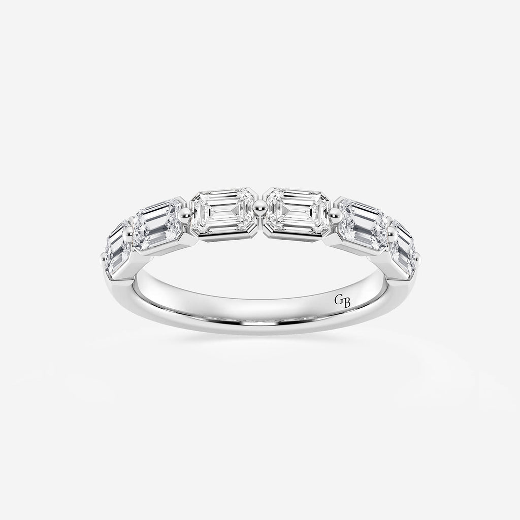 GWA145 - product video for 1 1/2 ctw Emerald Lab Grown Diamond Floating Anniversary Band