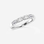 GWA145 - Additional Image 1 for  1 1/2 ctw Emerald Lab Grown Diamond Floating Anniversary Band