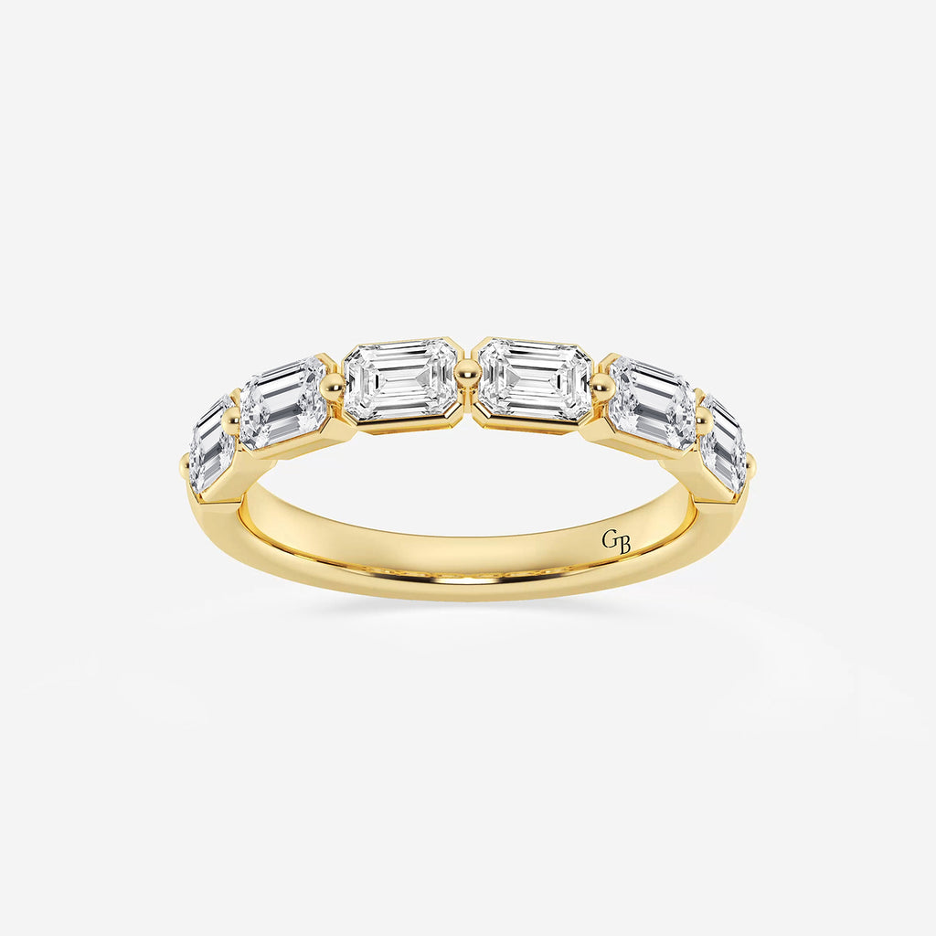 GWA145 - product video for 1 1/2 ctw Emerald Lab Grown Diamond Floating Anniversary Band