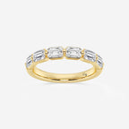 GWA145 - product video for 1 1/2 ctw Emerald Lab Grown Diamond Floating Anniversary Band