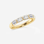 GWA145 - Additional Image 1 for  1 1/2 ctw Emerald Lab Grown Diamond Floating Anniversary Band