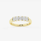 GWA146 - product video for 3/4 ctw Radiant Lab Grown Diamond Five-Stone Anniversary Band