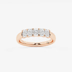 GWA146 - product video for 3/4 ctw Radiant Lab Grown Diamond Five-Stone Anniversary Band