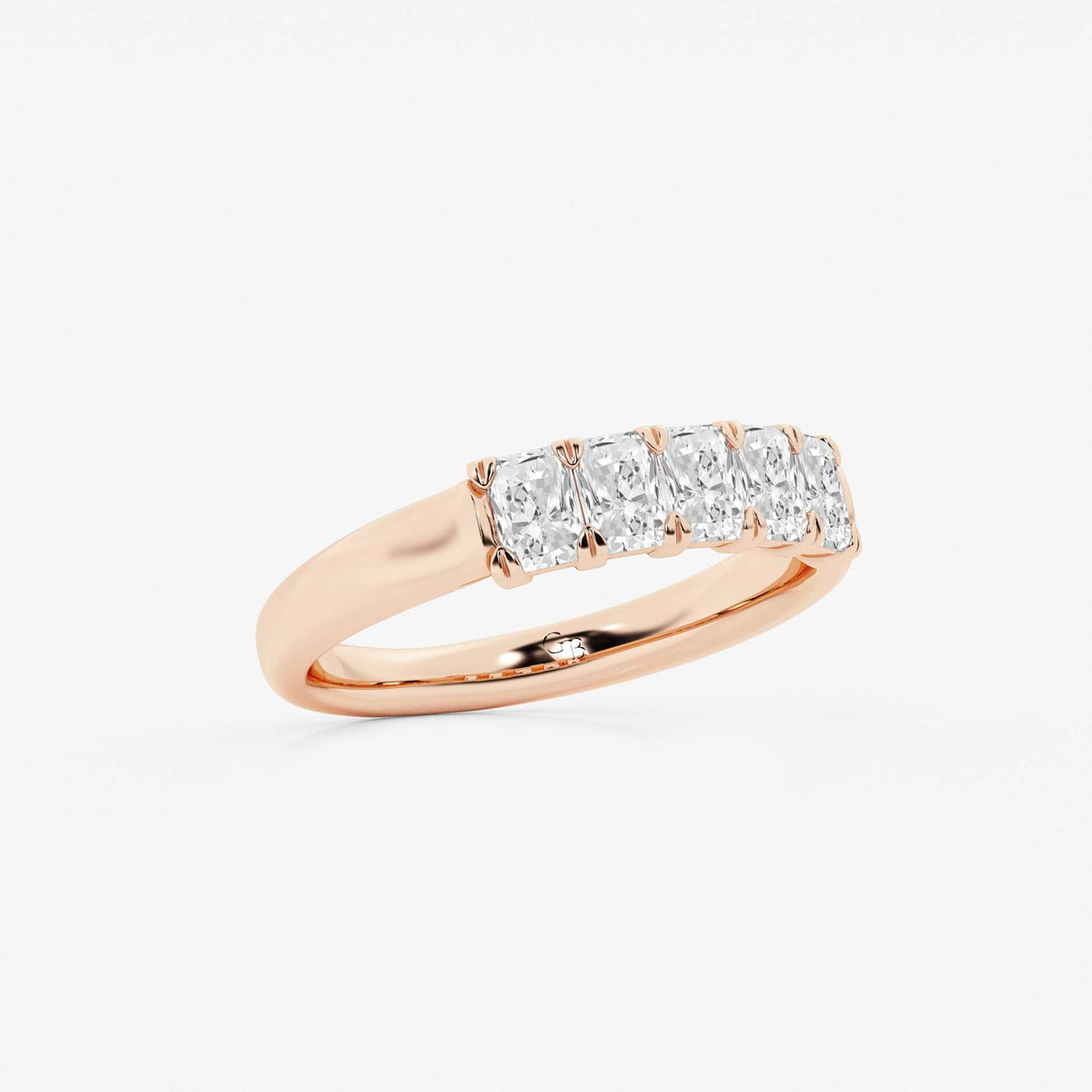 GWA146 - Additional Image 1 for  3/4 ctw Radiant Lab Grown Diamond Five-Stone Anniversary Band