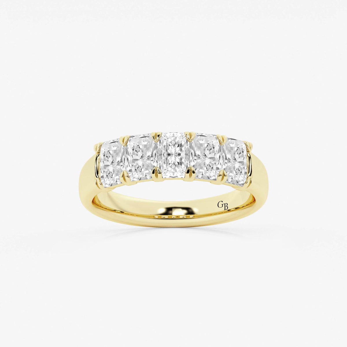 GWA146 - 1 5/8 ctw Radiant Lab Grown Diamond Five-Stone Anniversary Band