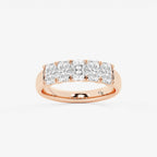 GWA146 - product video for 1 5/8 ctw Radiant Lab Grown Diamond Five-Stone Anniversary Band