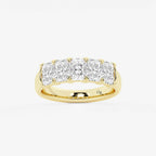 GWA146 - product video for 2 3/8 ctw Radiant Lab Grown Diamond Five-Stone Anniversary Band