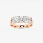 GWA146 - product video for 2 3/8 ctw Radiant Lab Grown Diamond Five-Stone Anniversary Band