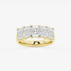 GWA146 - product video for 3 ctw Radiant Lab Grown Diamond Five-Stone Anniversary Band