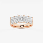 GWA146 - product video for 3 ctw Radiant Lab Grown Diamond Five-Stone Anniversary Band