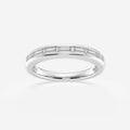 GWA148 - 1/2 ctw Baguette Lab Grown Diamond Seven Stone Anniversary Band