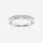 GWA148 - 1/2 ctw Baguette Lab Grown Diamond Seven Stone Anniversary Band
