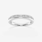 GWA148 - product video for 1/2 ctw Baguette Lab Grown Diamond Seven Stone Anniversary Band