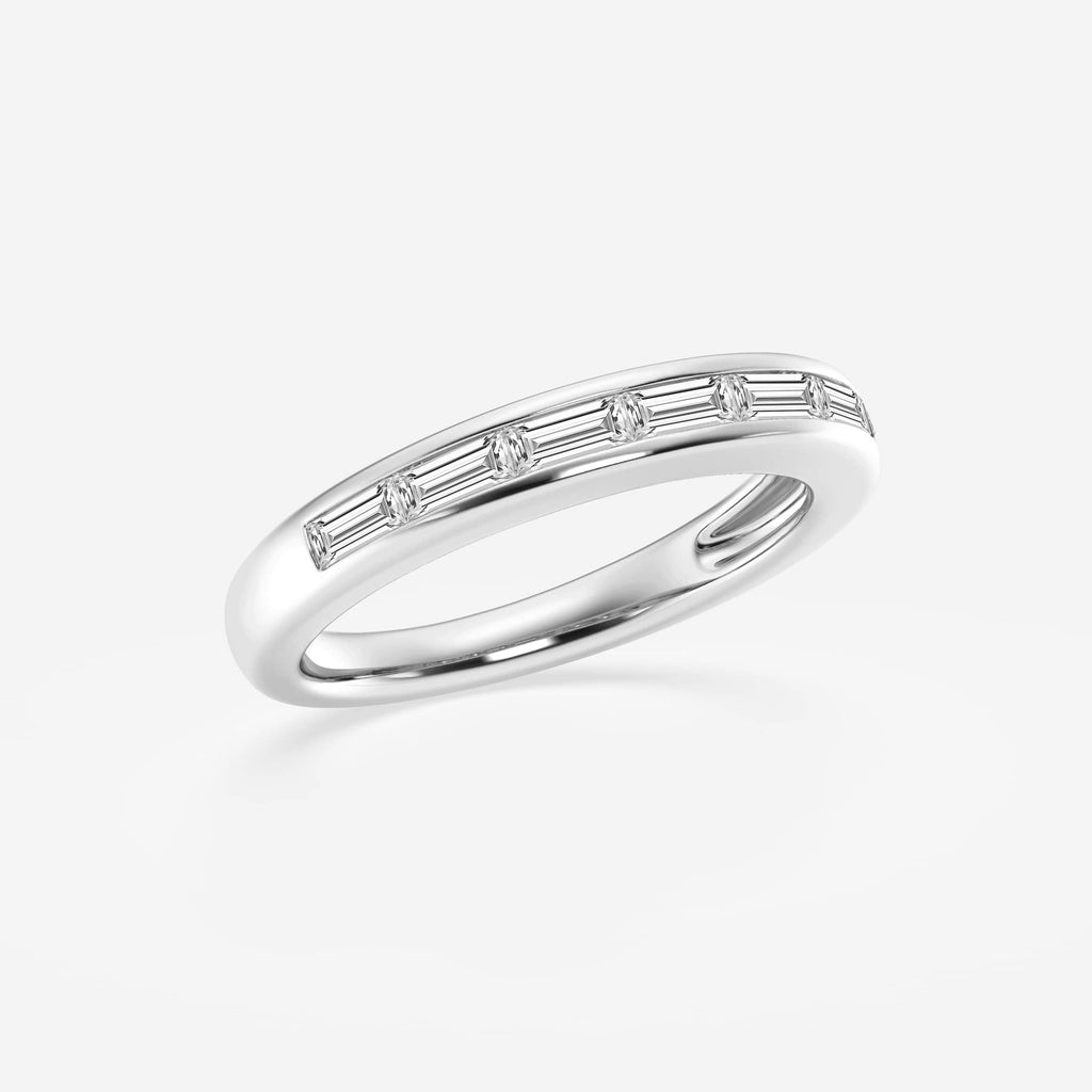 GWA148 - Additional Image 1 for  1/2 ctw Baguette Lab Grown Diamond Seven Stone Anniversary Band