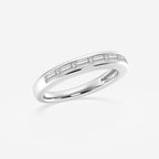 GWA148 - Additional Image 1 for  1/2 ctw Baguette Lab Grown Diamond Seven Stone Anniversary Band