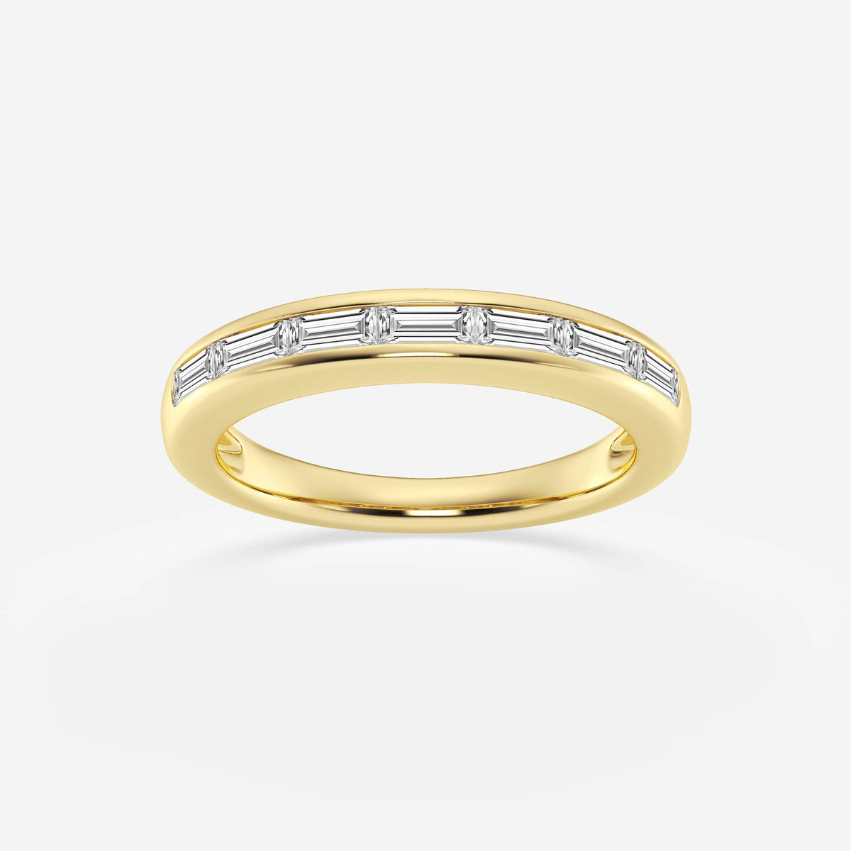 GWA148 - 1/2 ctw Baguette Lab Grown Diamond Seven Stone Anniversary Band