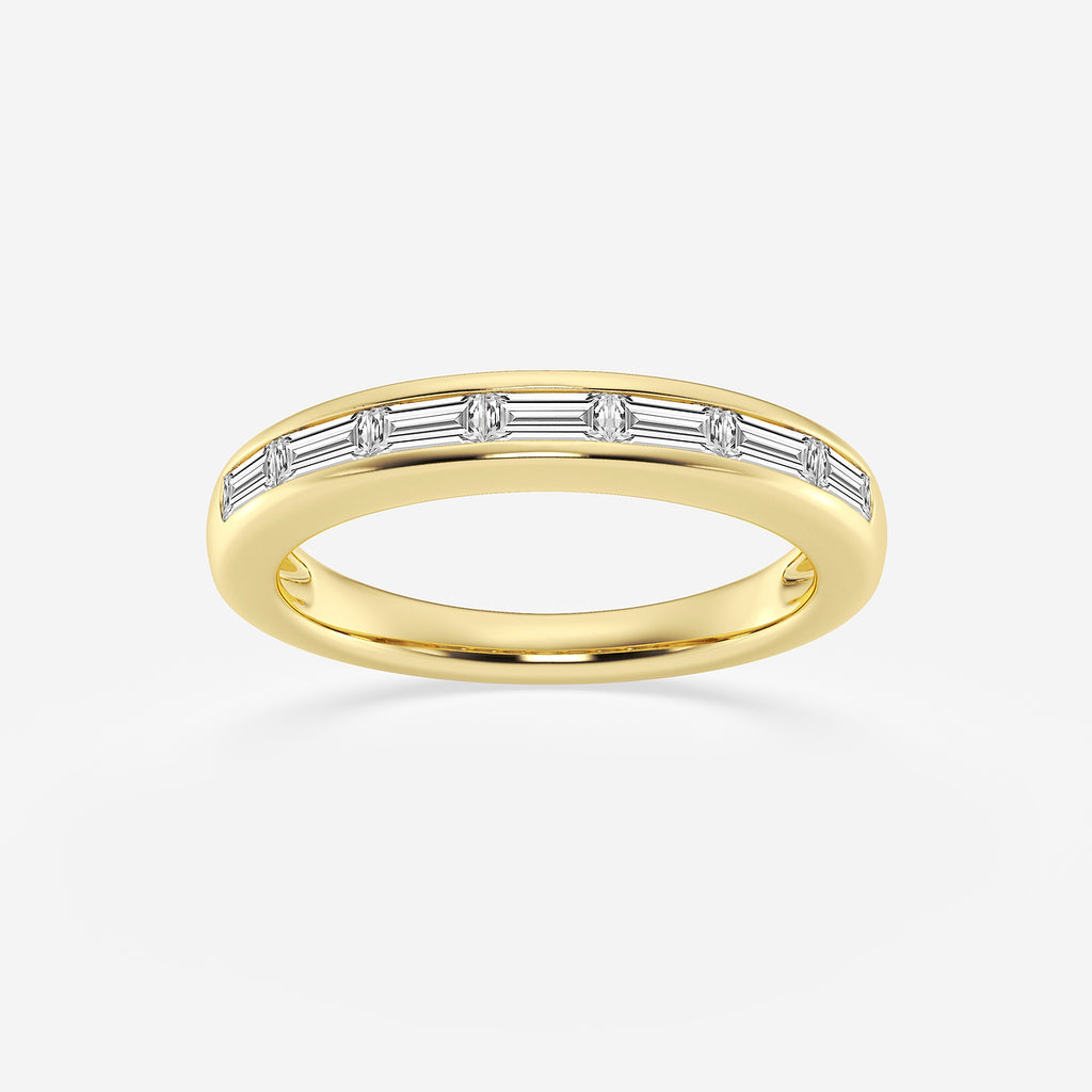 GWA148 - product video for 1/2 ctw Baguette Lab Grown Diamond Seven Stone Anniversary Band