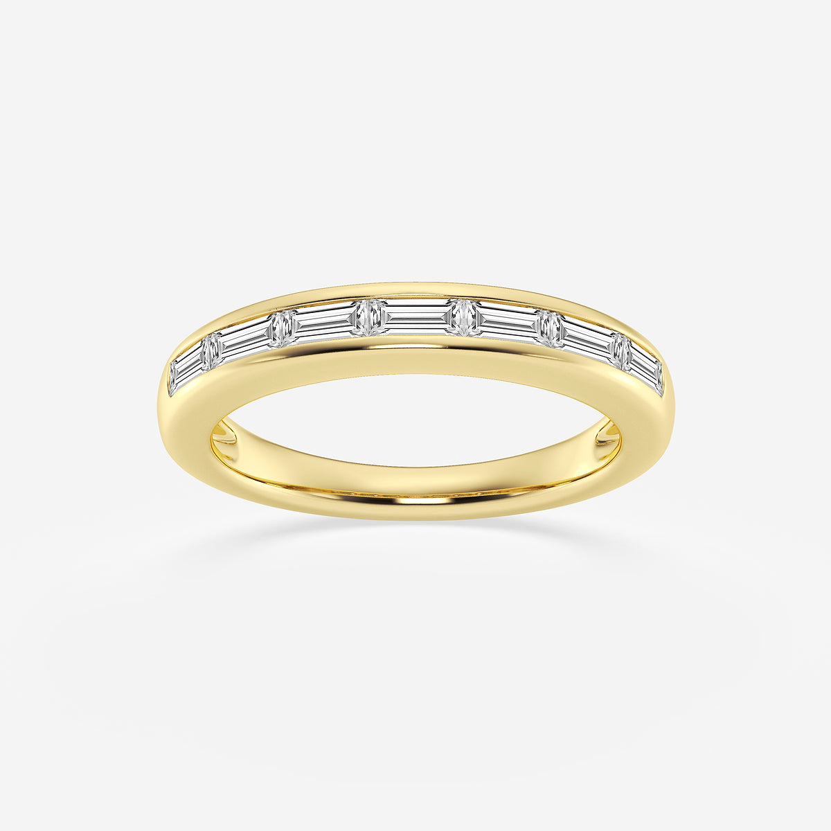 GWA148 - product video for 1/2 ctw Baguette Lab Grown Diamond Seven Stone Anniversary Band