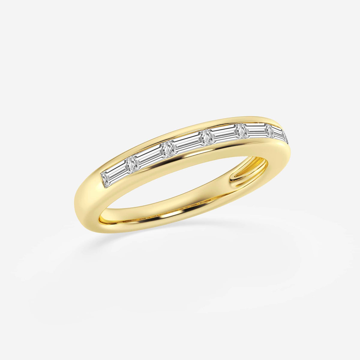 GWA148 - Additional Image 1 for  1/2 ctw Baguette Lab Grown Diamond Seven Stone Anniversary Band