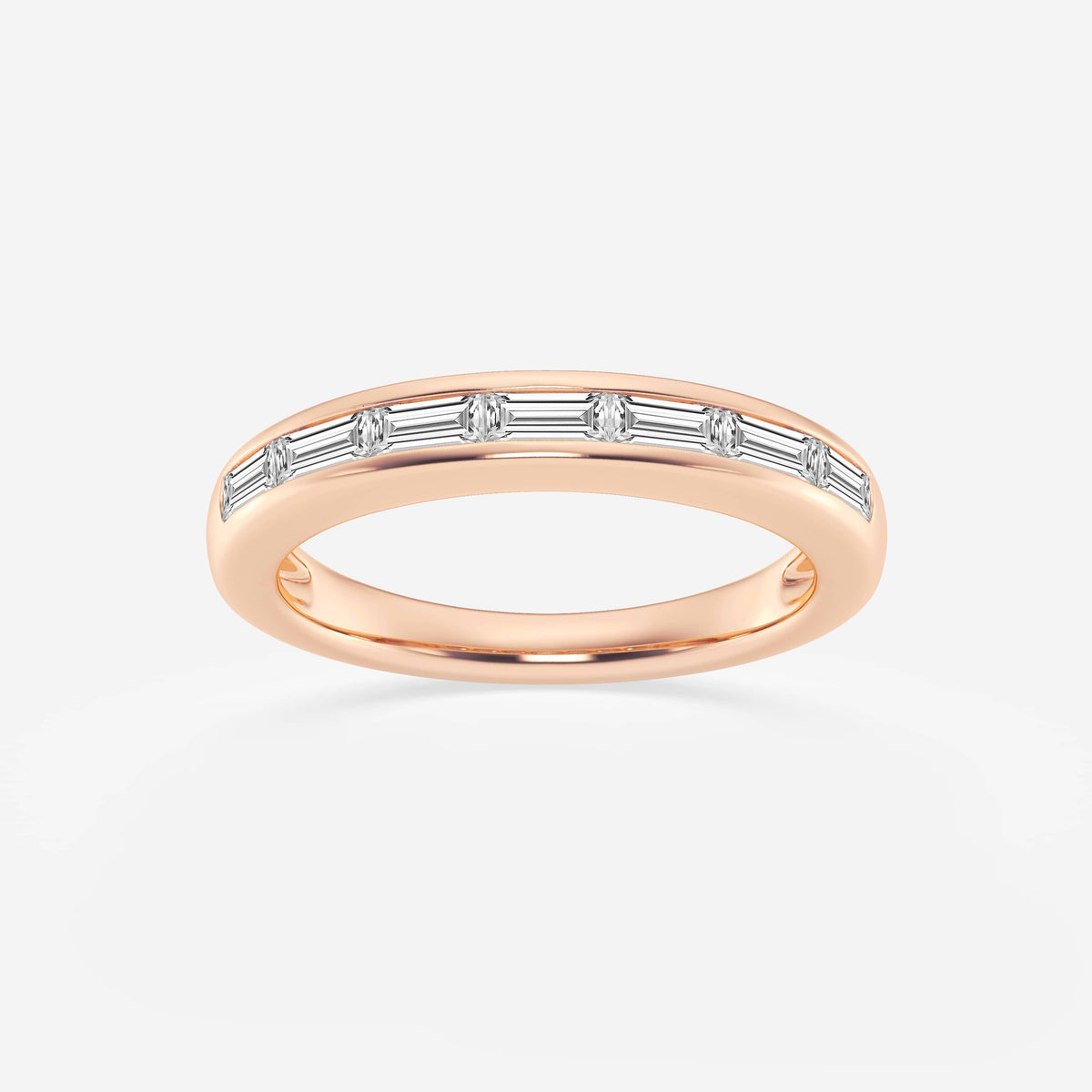 GWA148 - 1/2 ctw Baguette Lab Grown Diamond Seven Stone Anniversary Band