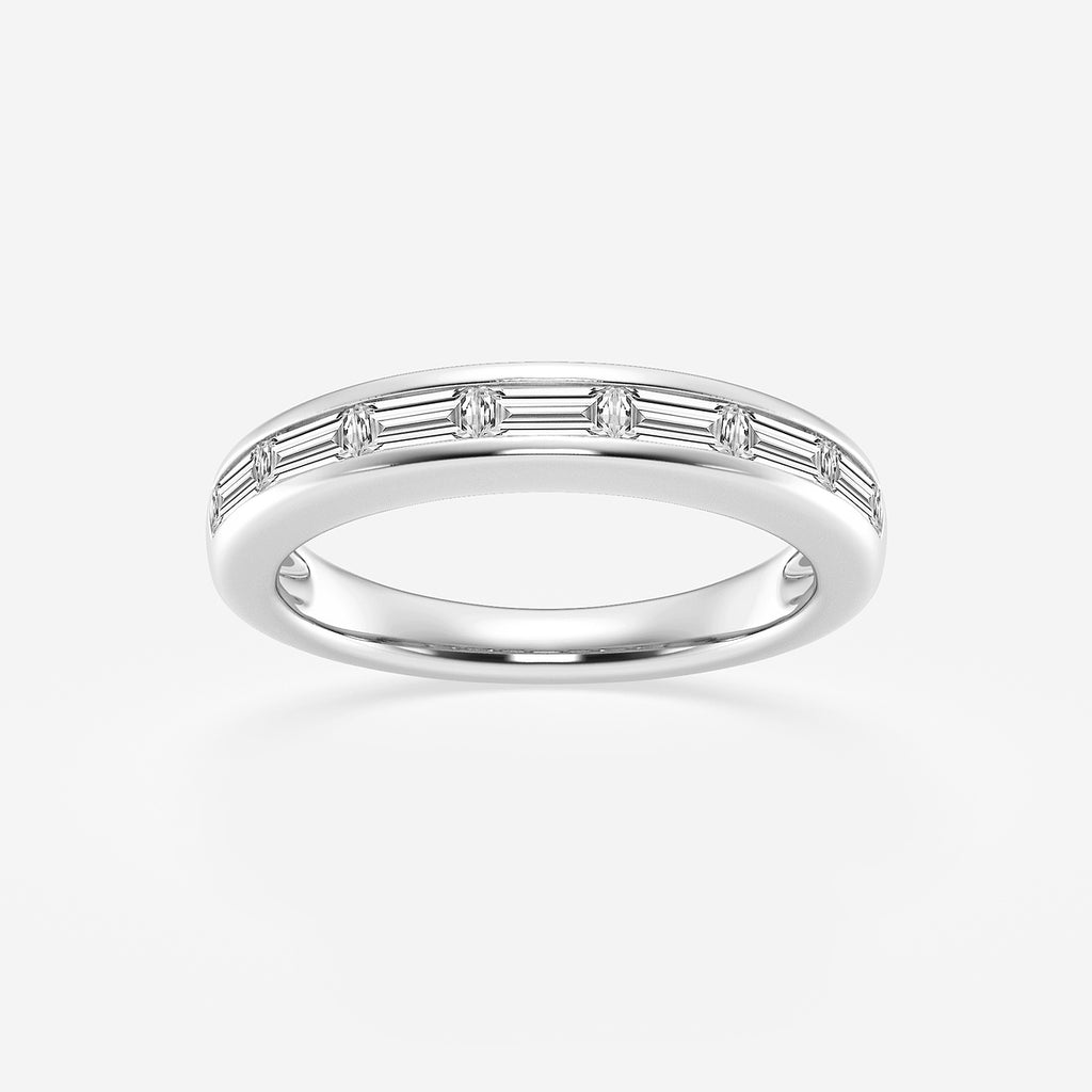 GWA148 - product video for 3/4 ctw Baguette Lab Grown Diamond Seven Stone Anniversary Band