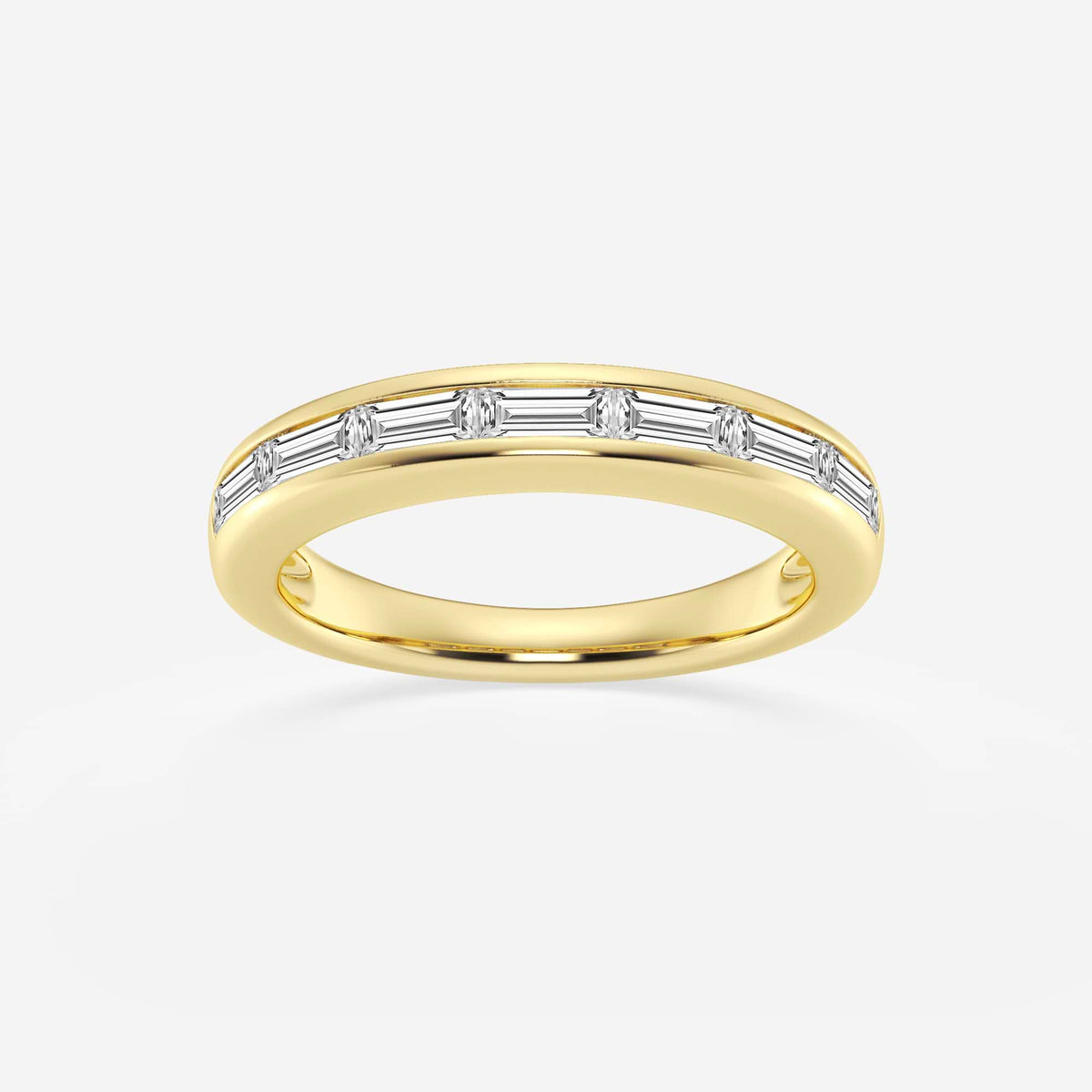 GWA148 - 3/4 ctw Baguette Lab Grown Diamond Seven Stone Anniversary Band