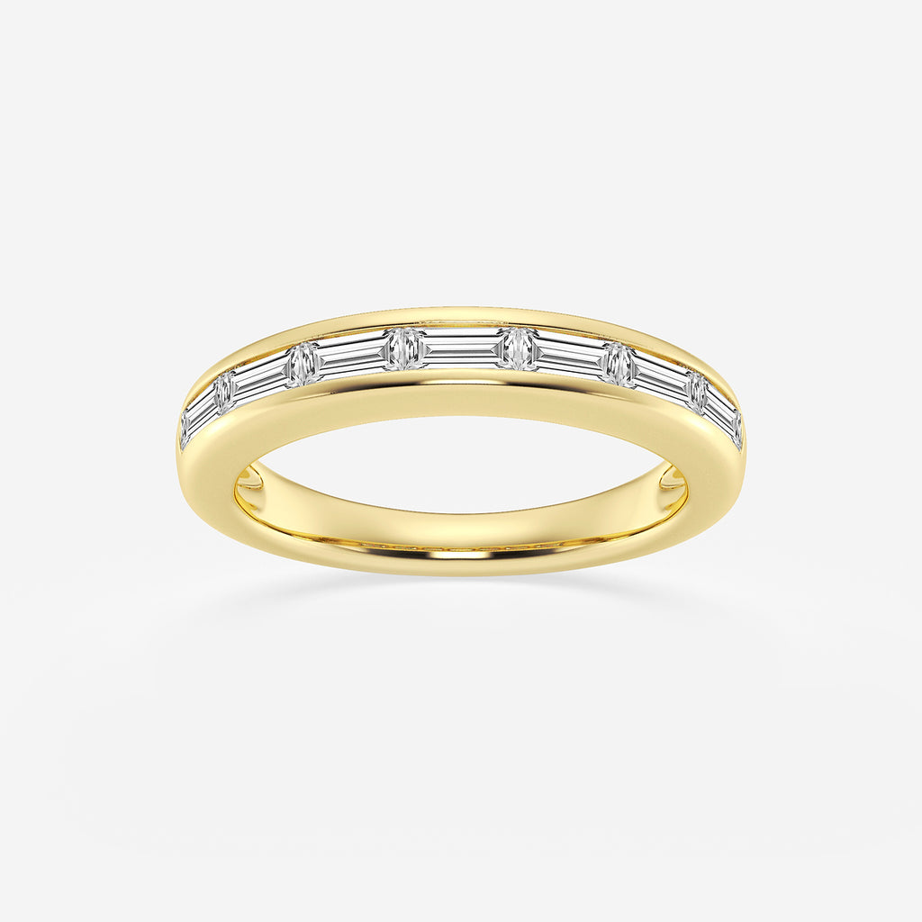 GWA148 - product video for 3/4 ctw Baguette Lab Grown Diamond Seven Stone Anniversary Band