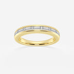 GWA148 - product video for 3/4 ctw Baguette Lab Grown Diamond Seven Stone Anniversary Band
