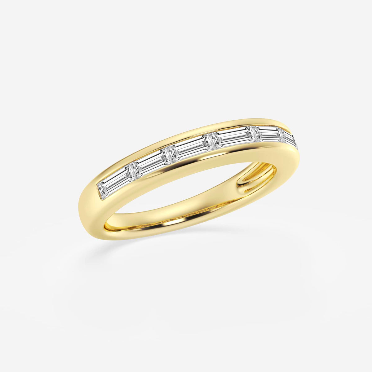 GWA148 - Additional Image 1 for  3/4 ctw Baguette Lab Grown Diamond Seven Stone Anniversary Band