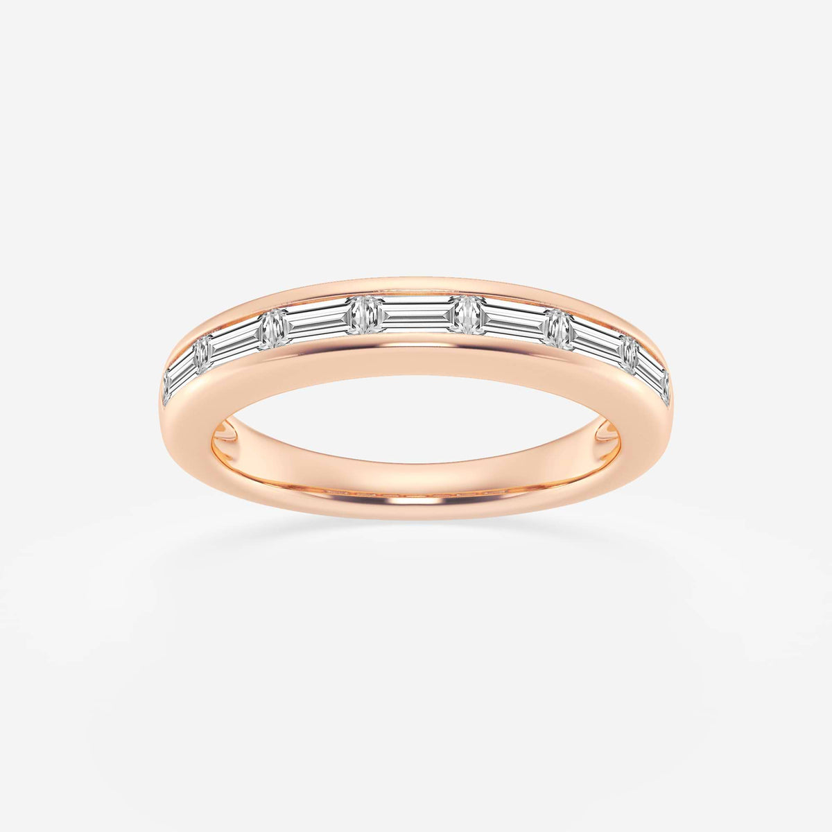GWA148 - 3/4 ctw Baguette Lab Grown Diamond Seven Stone Anniversary Band