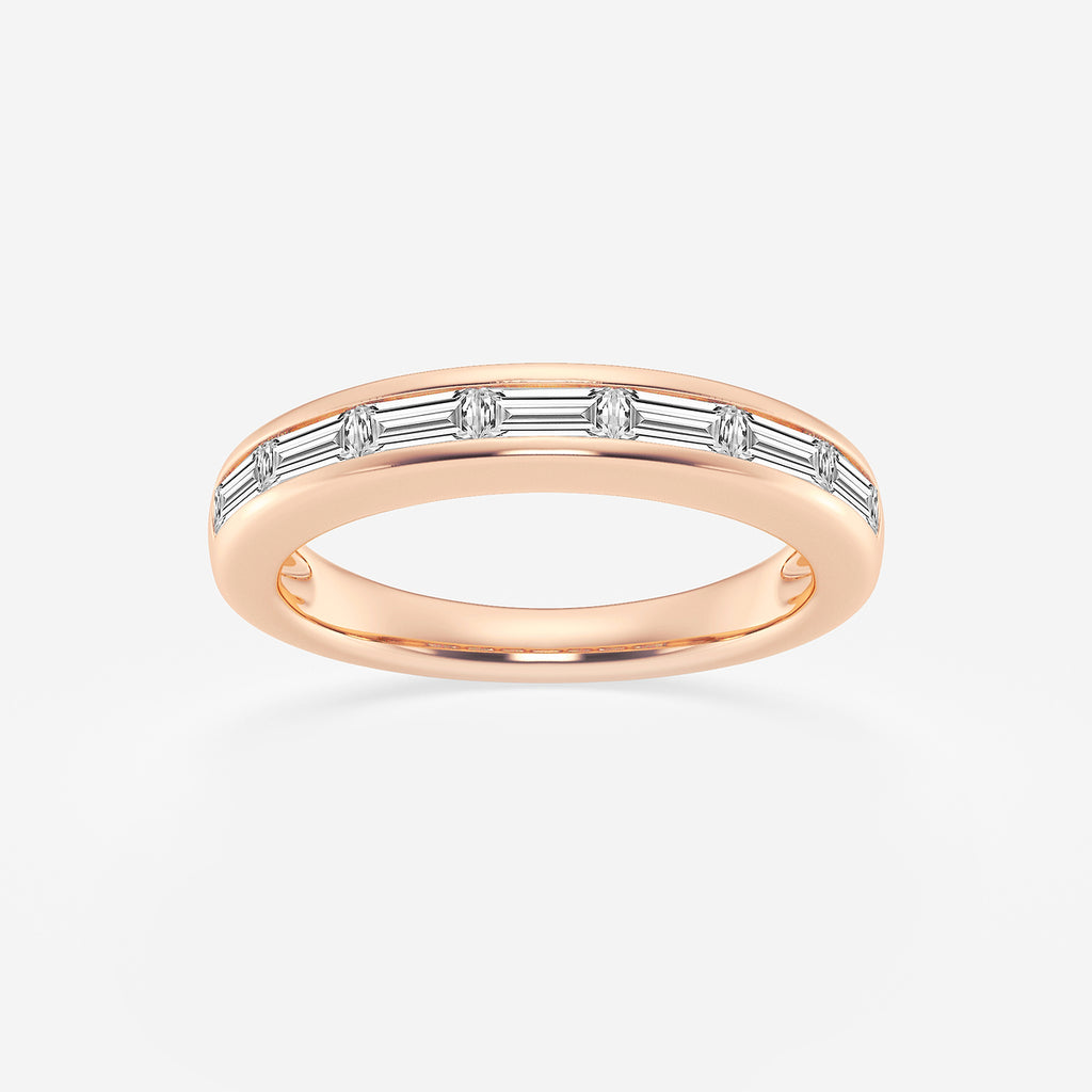 GWA148 - product video for 3/4 ctw Baguette Lab Grown Diamond Seven Stone Anniversary Band