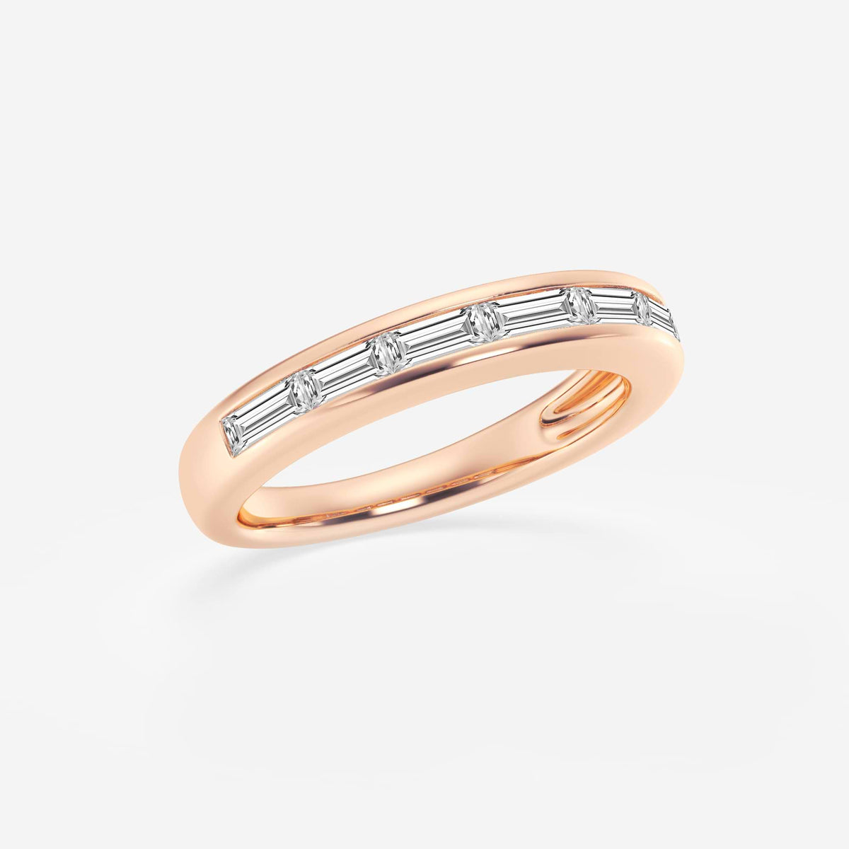 GWA148 - Additional Image 1 for  3/4 ctw Baguette Lab Grown Diamond Seven Stone Anniversary Band