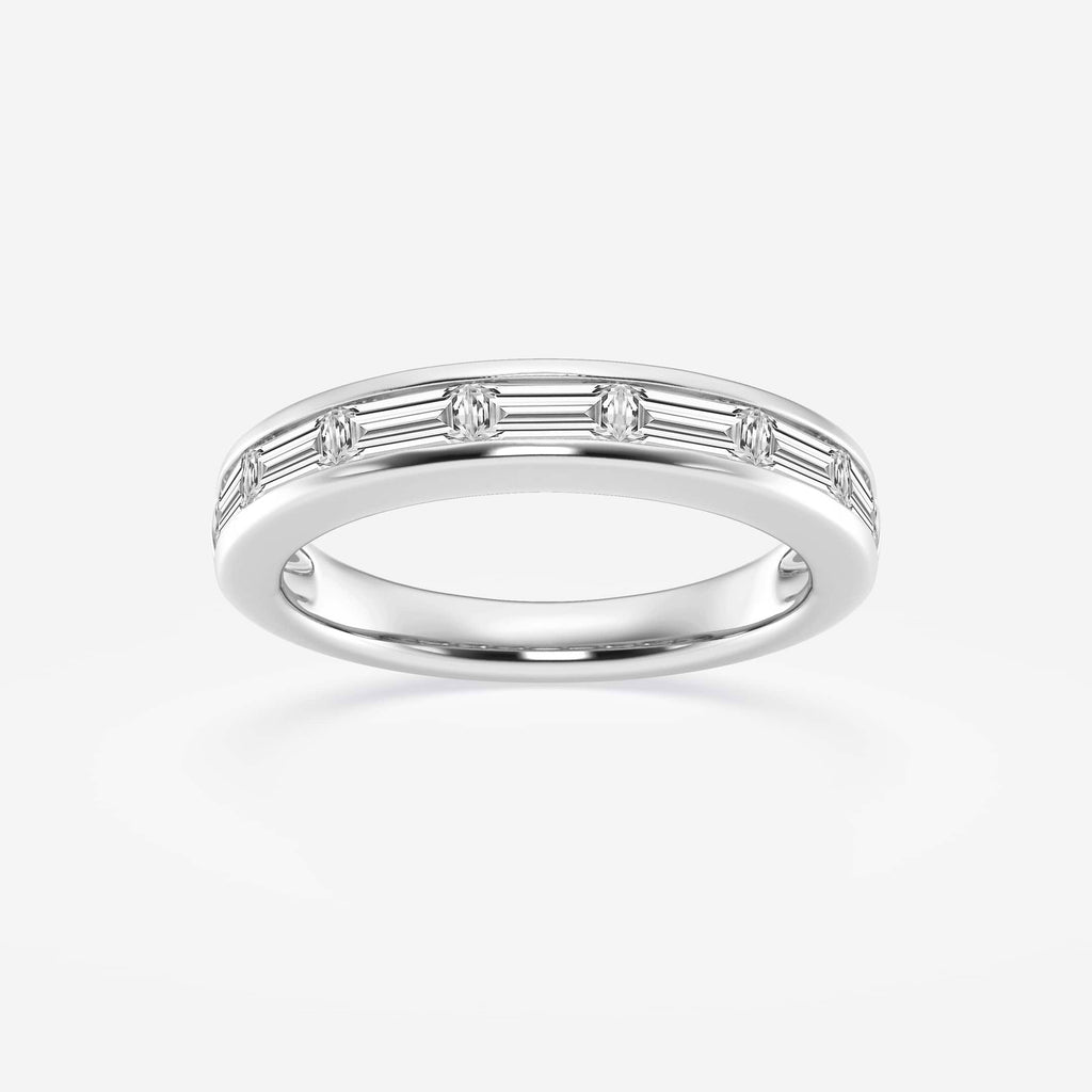 GWA148 - 1 ctw Baguette Lab Grown Diamond Seven Stone Anniversary Band