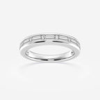 GWA148 - 1 ctw Baguette Lab Grown Diamond Seven Stone Anniversary Band