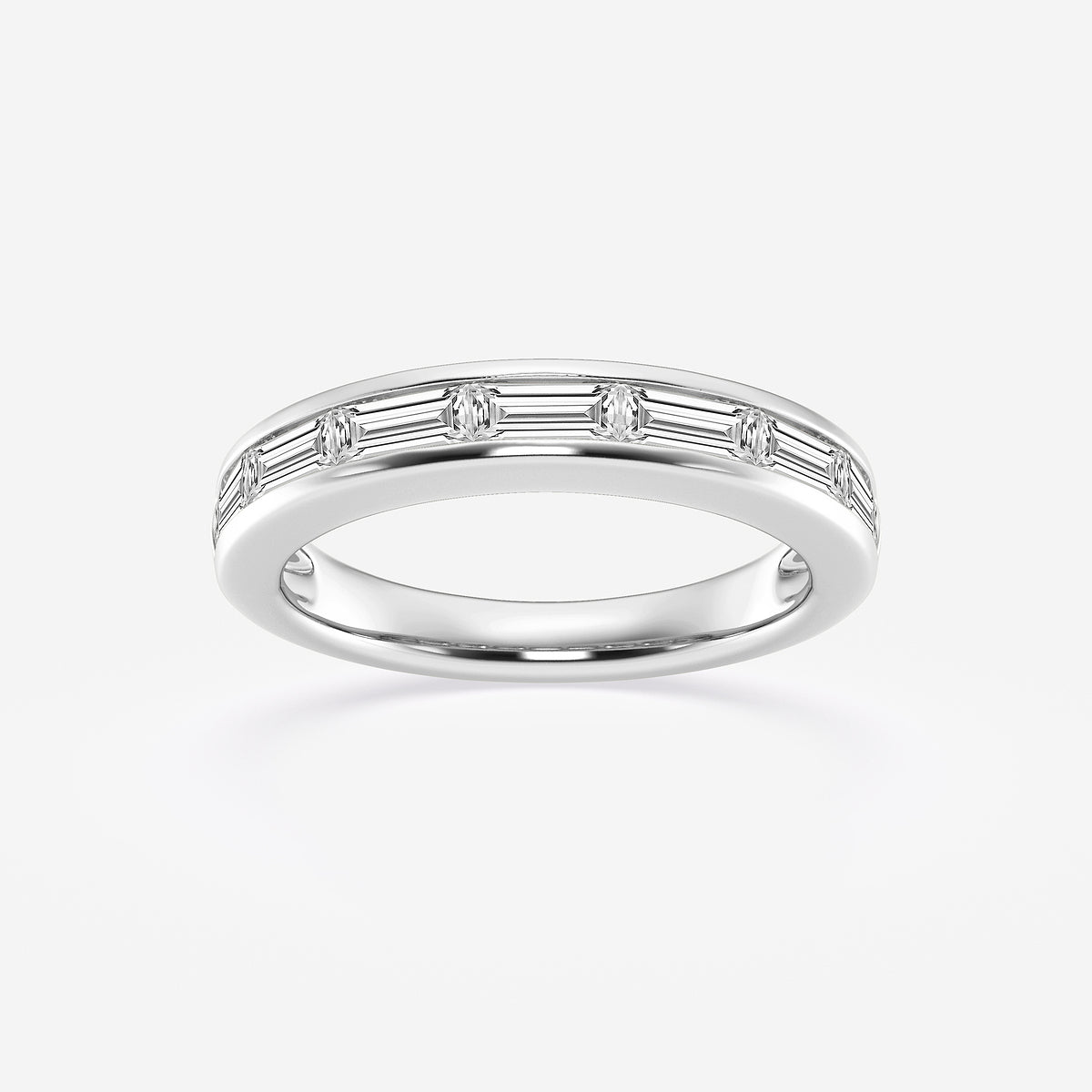 GWA148 - product video for 1 ctw Baguette Lab Grown Diamond Seven Stone Anniversary Band