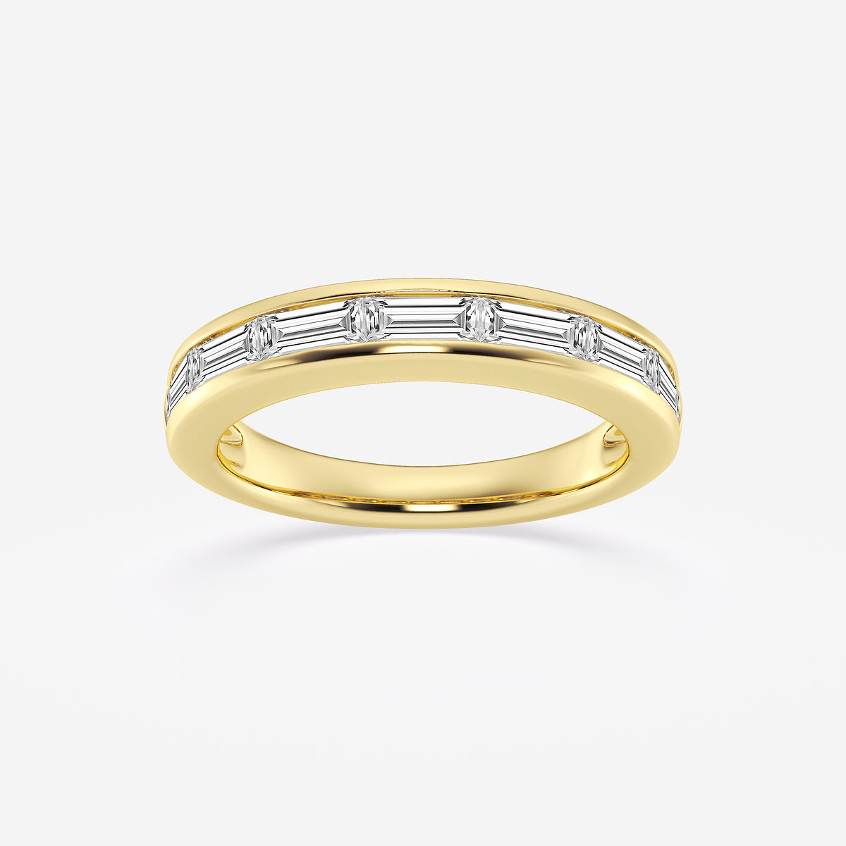 GWA148 - product video for 1 ctw Baguette Lab Grown Diamond Seven Stone Anniversary Band