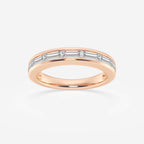 GWA148 - 1 ctw Baguette Lab Grown Diamond Seven Stone Anniversary Band