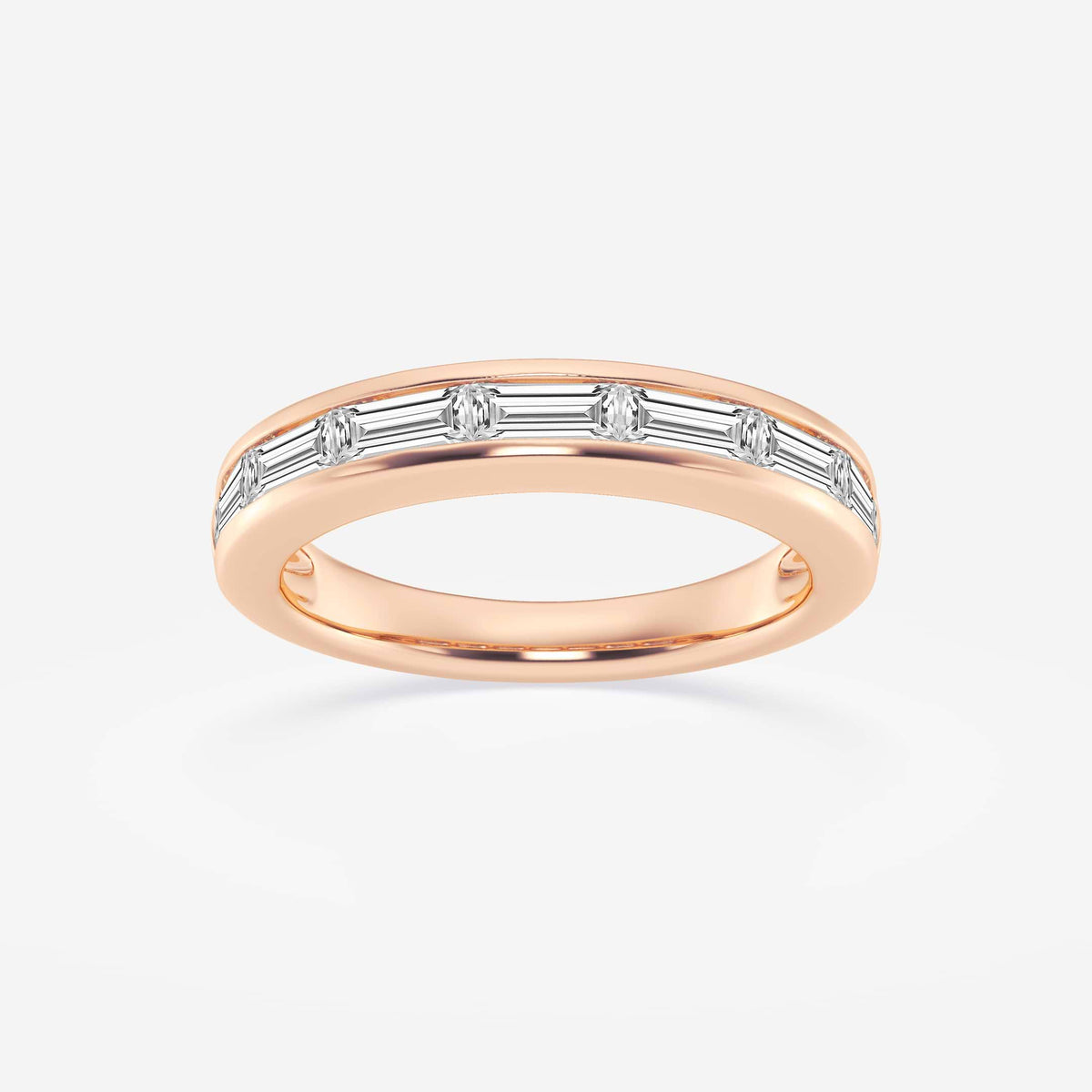 GWA148 - 1 ctw Baguette Lab Grown Diamond Seven Stone Anniversary Band