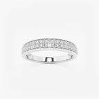 GWA149 - product video for 2/5 ctw Round Lab Grown Diamond Double Row Wedding Band