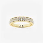 GWA149 - product video for 2/5 ctw Round Lab Grown Diamond Double Row Wedding Band
