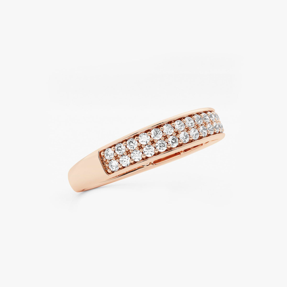 GWA149 - Additional Image 1 for  2/5 ctw Round Lab Grown Diamond Double Row Wedding Band