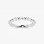 GWA150 - product video for 1 ctw Round Lab Grown Diamond Three Quarter Eternity Wedding Band