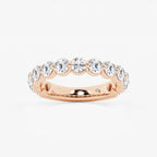 GWA150 - product video for 2 ctw Round Lab Grown Diamond Three Quarter Eternity Wedding Band