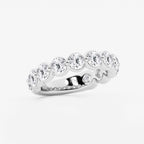 GWA150 - Additional Image 1 for  3 ctw Round Lab Grown Diamond Three Quarter Eternity Wedding Band