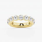 GWA150 - product video for 3 ctw Round Lab Grown Diamond Three Quarter Eternity Wedding Band