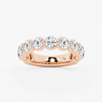 GWA150 - product video for 3 ctw Round Lab Grown Diamond Three Quarter Eternity Wedding Band
