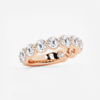 GWA150 - Additional Image 1 for  3 ctw Round Lab Grown Diamond Three Quarter Eternity Wedding Band