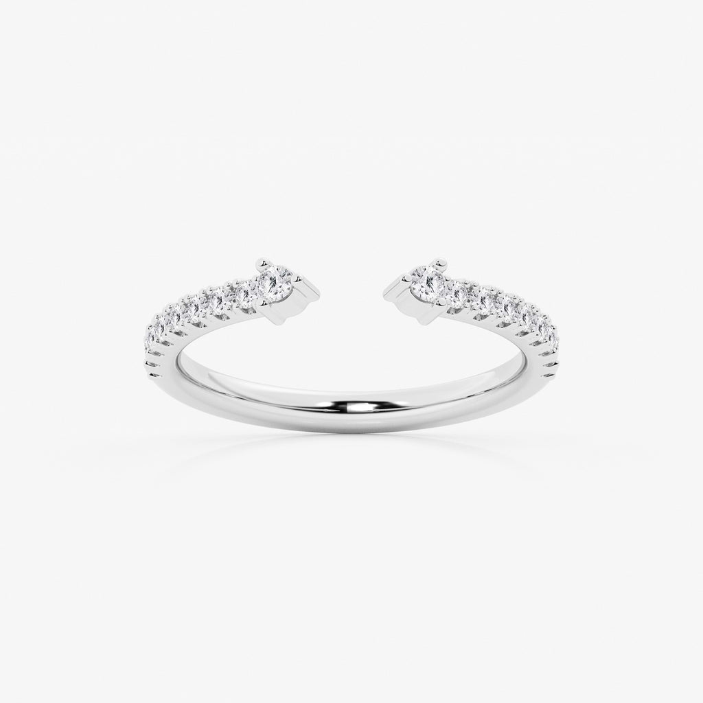 GWA152 - 1/4 ctw Round Lab Grown Diamond Nesting Wedding Band